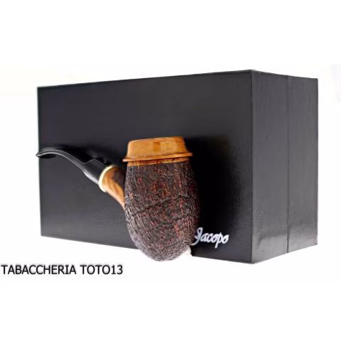 Capt Warren sandblasted briar pipe by Ser Jacopo - Tobacco Pipes