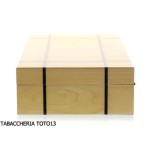 Mastro de Paja scatola umidificata portasigari in legno di betulla chiaro e intarsi - Accessori Per Sigari