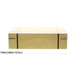 Mastro de Paja scatola umidificata portasigari in legno di betulla chiaro e intarsi - Accessori Per Sigari