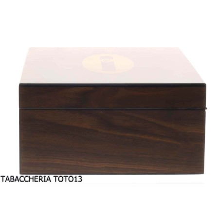 Boîte à étuis à cigares en noyer mat avec décoration "Cigar" de Lubinski - Accessoires Cigare