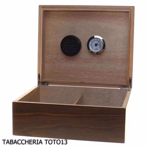 Boîte à étuis à cigares en noyer mat avec décoration "Cigar" de Lubinski - Accessoires Cigare