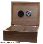 Boîte à étuis à cigares en noyer mat avec décoration "Cigar" de Lubinski - Accessoires Cigare