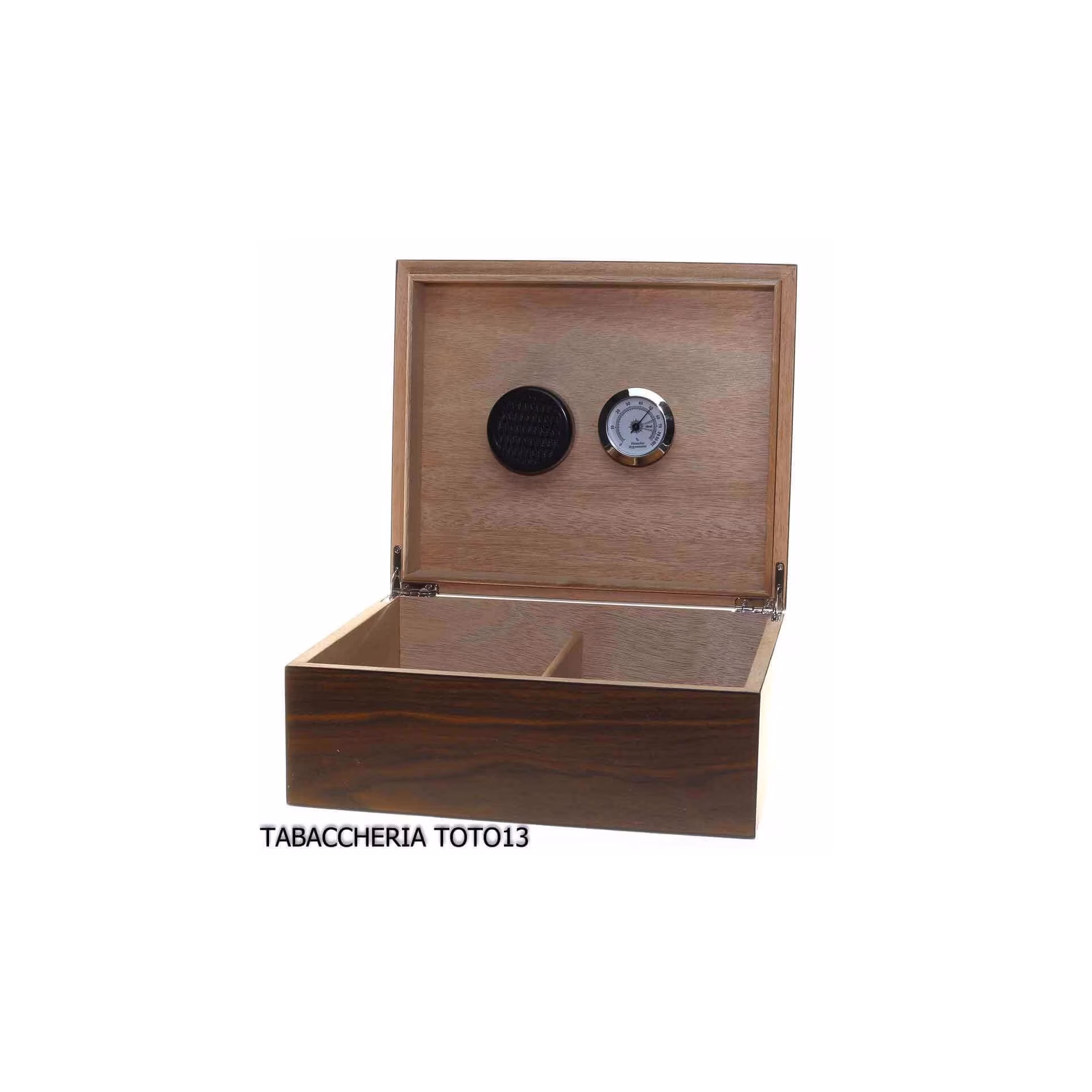 Caja de cajas de cigarros en nogal mate con decoración "Cigar" de Lubinski - Accesorios Del Cigarro