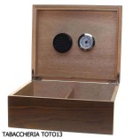 Boîte à étuis à cigares en noyer mat avec décoration "Cigar" de Lubinski - Accessoires Cigare