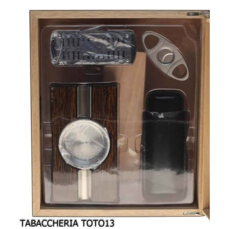 Boîte à cigares humidifiée Ironwood avec accessoires de Lubinski Lubinski Humidor et Vitrines Wipes