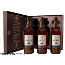 Abuelo pack of 3 rum Cask finish bottles vol.40% Cl.20 Abuelo Distillery Rhum