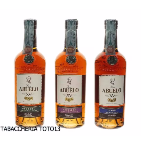 Abuelo pack de 3 bouteilles au fini fût de rhum vol.40% Cl.20 - Spiritueux - Mélasse