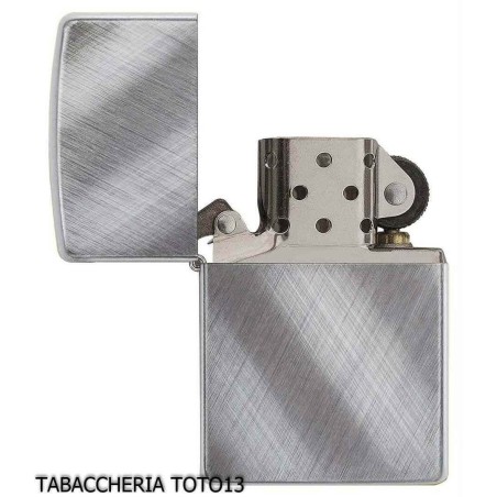 Zippo Regular Diagonal Weave Diagonal gebürstetem Chrom - Feuerzeuge