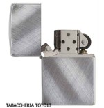 Zippo Regular Diagonal Weave Diagonal gebürstetem Chrom - Feuerzeuge