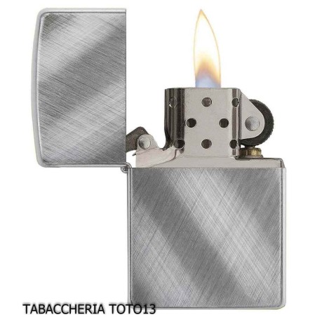 Zippo Regular Diagonal Weave Diagonal gebürstetem Chrom - Feuerzeuge