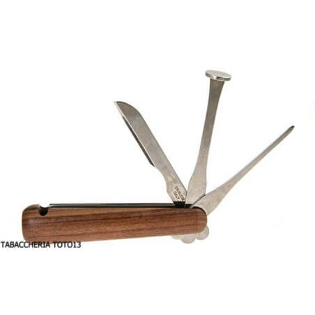 Ser Jacopo pipe curer with 3 tools rosewood and tobacco press bodyTobacco pipe cleaner & tamper