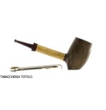 Sauro Stand Up Pipa hecha de madera muerta y bambú-fabricantes de pipas sauro