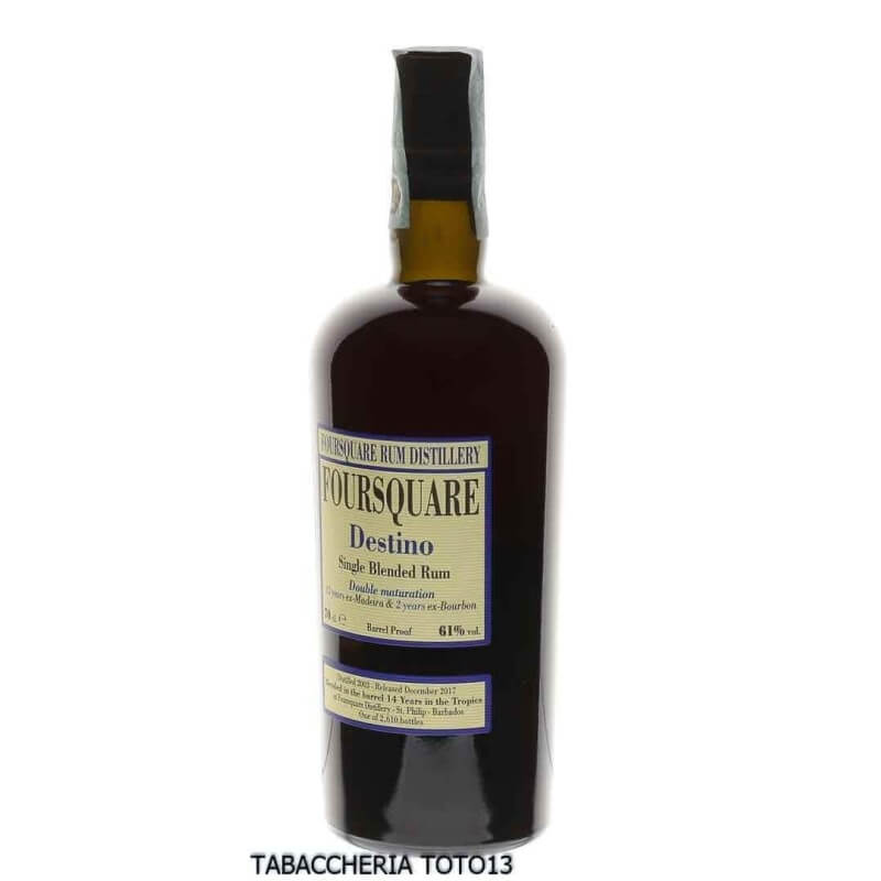 Foursquare Destino 2003 double maturation Vol.61% Cl.70 - Foursquare rum distillery