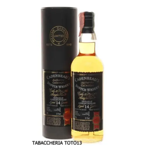 Clynelish 14 y.o. Distilled 1990 Bottled 2004 by Cadenhead's Vol.57,1% Cl.70 - Spiritueux - Malt biologique, Orge