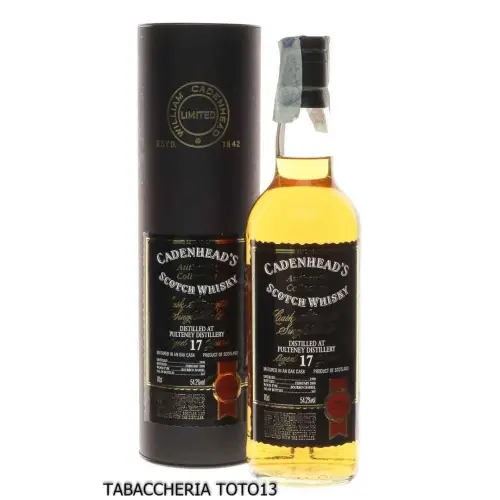 Pulteney 17 y.o. Distilled 1990 Bottled 2008 by Cadenhead's Vol.54,2% Cl.70 - Licores