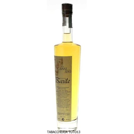 Grappa ámbar de la destilería Dolcetto Luigi Barile de 10 años Vol.43% Cl.50 - Licores
