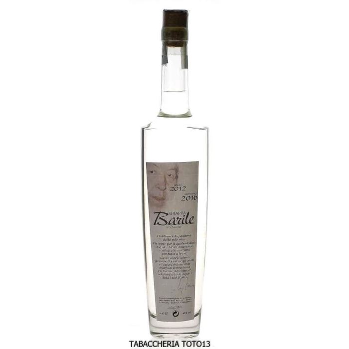 BARILE DISTILLERIA - White grappa of Dolcetto from the Luigi Barile distillery Vol.42% Cl.50