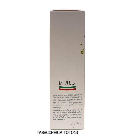 Dolcetto grappa from the Luigi Barile distillery aged 18 months Vol.42,5% Cl.50-Grappe