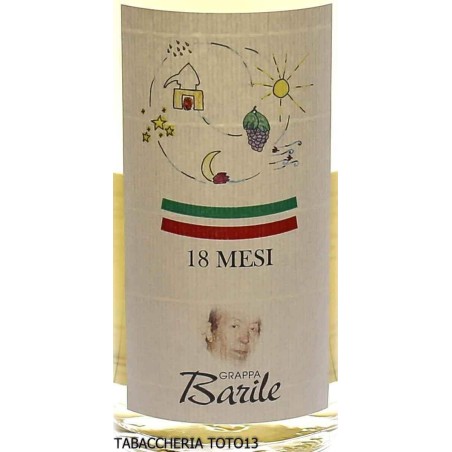 Grappa Dolcetto de la distillerie Luigi Barile âgée de 18 mois Vol.42,5% Cl.50 - Spiritueux - Marcs