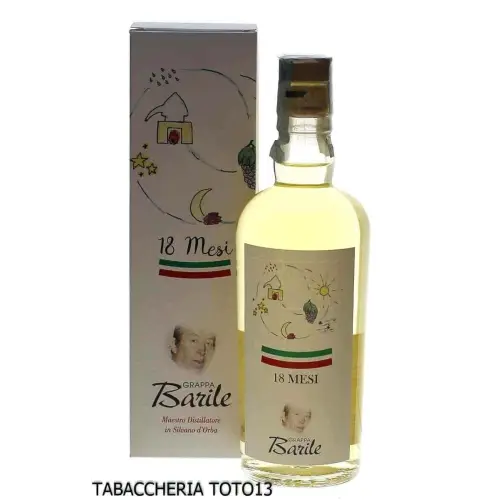 Grappa ambrata di dolcetto distilleria Luigi Barile invecchiata 18 mesi Vol.42,5% Cl.50 - Distillati