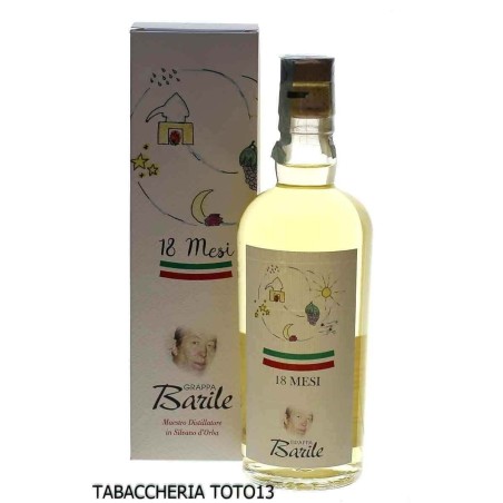 Grappa Dolcetto de la distillerie Luigi Barile âgée de 18 mois Vol.42,5% Cl.50 - Spiritueux - Marcs