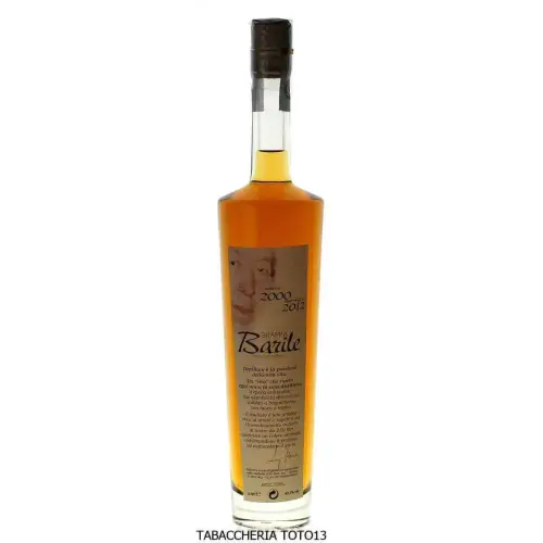 Bernstein-Grappa der Dolcetto-Brennerei Luigi Barile im Alter von 12 Jahren Vol.43,7% Cl.50 - Destilliert
