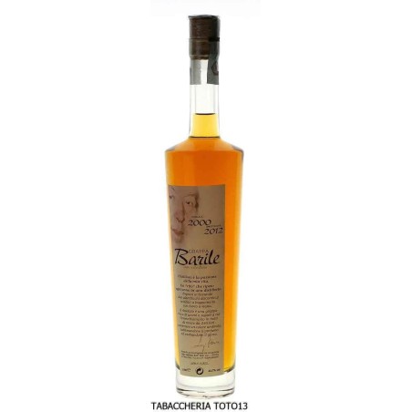 Bernstein-Grappa der Dolcetto-Brennerei Luigi Barile im Alter von 12 Jahren Vol.43,7% Cl.50 - Destilliert