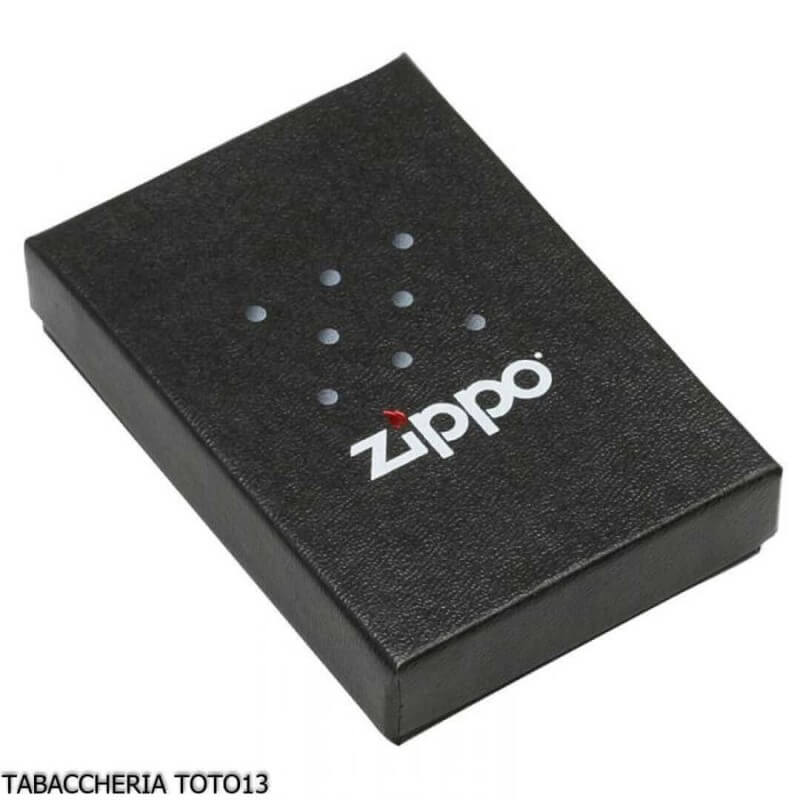 Zippo aigle et drapeau sur chrome bleu - Zippo