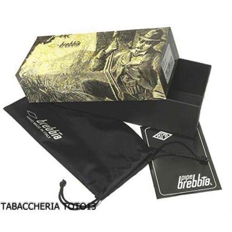 Brebbia naif noce lucida, bocchino curvo mod. 7069 - Pipe
