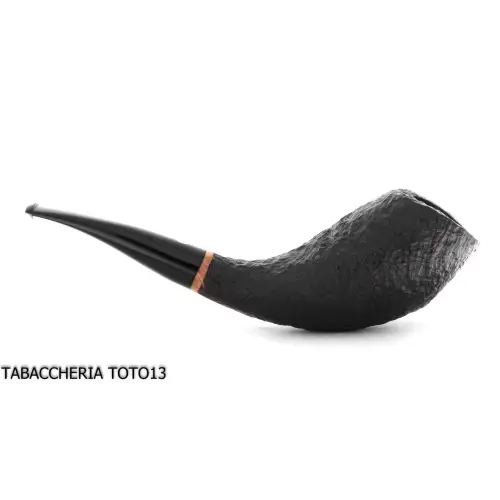 Il Ceppo a cornetta sabbiata nera grado 1 - Pipe