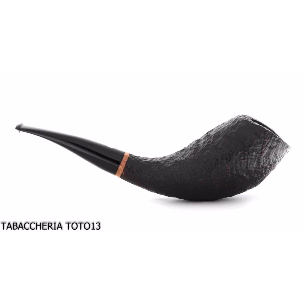 Il Ceppo tobacco pipe in the shape of a black sandblasted grade 1 - Tobacco Pipes - Molasses