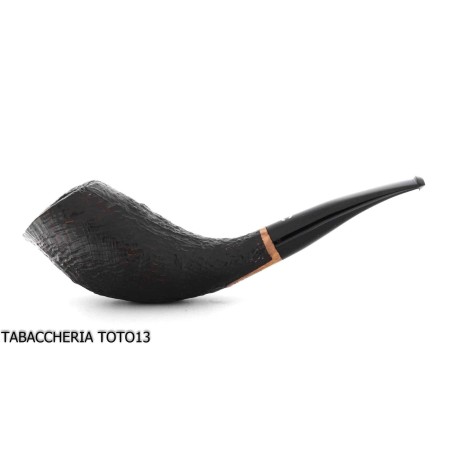 Il Ceppo tobacco pipe in the shape of a black sandblasted grade 1 - Tobacco Pipes - Molasses