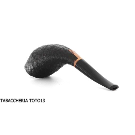 Il Ceppo tobacco pipe in the shape of a black sandblasted grade 1 - Tobacco Pipes - Molasses