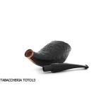 Il Ceppo tobacco pipe in the shape of a black sandblasted grade 1 - Tobacco Pipes - Molasses
