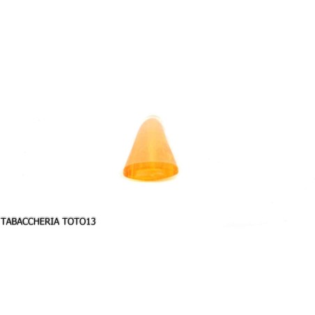Curved mouthpiece in "light amber" methacrylate for corncob pipe - Accessories for tobacco pipes