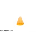 Curved mouthpiece in "light amber" methacrylate for corncob pipe - Accessories for tobacco pipes