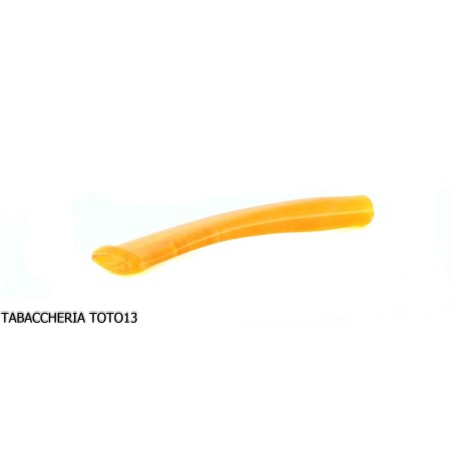 Curved mouthpiece in "light amber" methacrylate for corncob pipe - Accessories for tobacco pipes