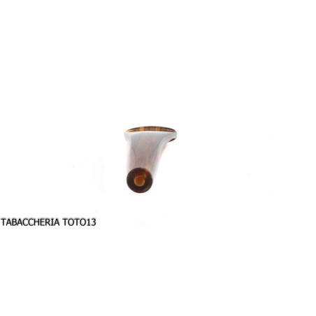Embouchure courbée en méthacrylate "dark ambre" pour pipe corncob - Accessoires pour pipes