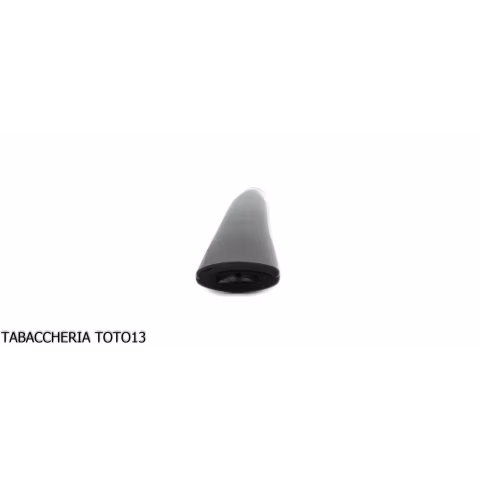 Curved mouthpiece in black methacrylate for corncob pipe - Accessories for tobacco pipes