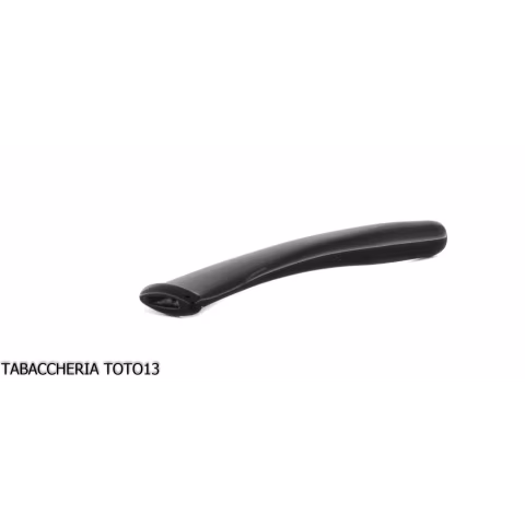 Curved mouthpiece in black methacrylate for corncob pipe - Accessories for tobacco pipes