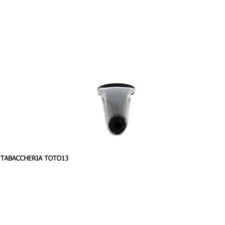 Boquilla curva de metacrilato negro para pipa de mazorca - Accesorios para pipas de tabaco