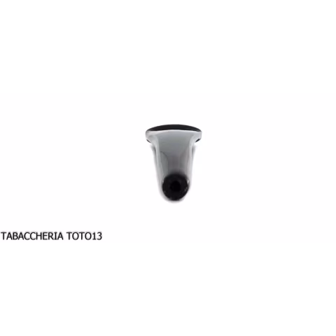 Curved mouthpiece in black methacrylate for corncob pipe - Accessories for tobacco pipes