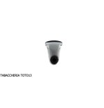 Curved mouthpiece in black methacrylate for corncob pipe - Accessories for tobacco pipes