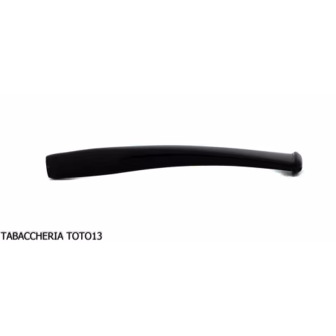 Curved mouthpiece in black methacrylate for corncob pipe - Accessories for tobacco pipes