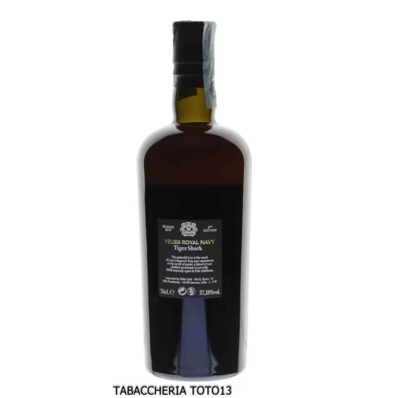 Velier Royal Navy tiger shark Second edition Vol.57,18% CL.70 - Caroni Distillery