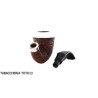 Ser Jacopo R1 rusticated calabash pipe with silver ferrule and top Ser Jacopo Pipe