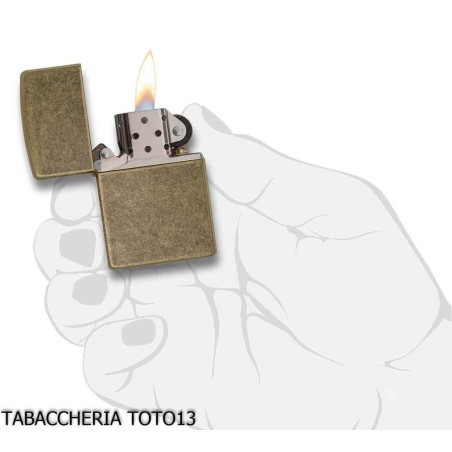 Zippo antique brass dark - Lighters - Brass