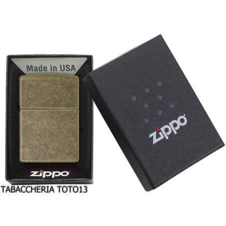 Zippo Antikmessing dunkel Zippo Zippo Feuerzeuge