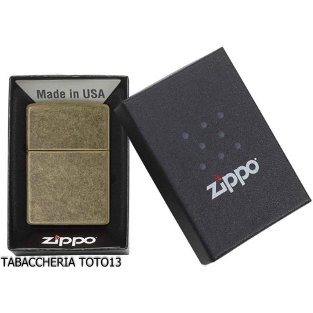 Zippo antique brass dark - Lighters - Brass