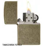 Zippo Brass in ottone anticato scuro - Accendini